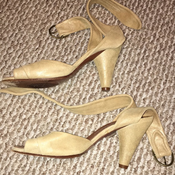 CHIE MIHARA ANKLE STRAP SOFT REAL SOFT SUEDE PEEP TOE SHOES SIZE 40 - Picture 9 of 14